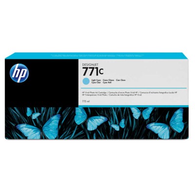 Hp B6Y12A (771C) 775 ml Açık Camgöbeği DesignJet Kartuş Hp B6Y12A (771C) 775 ml Açık Camgöbeği DesignJet Kartuş
