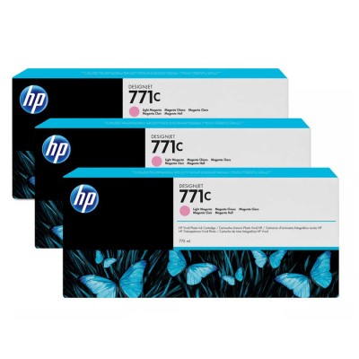 Hp B6Y35A (771C) 3'lü Paket 775 ml Açık Kırmızı Orjinal DesignJet Kartuş Hp B6Y35A (771C) 3'lü Paket 775 ml Açık Kırmızı Orjinal DesignJet Kartuş