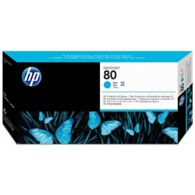 Hp C4821A (80) Eski Tarihli Mavi Orjinal Baskı Kafası Ve Kafa Temizleyici