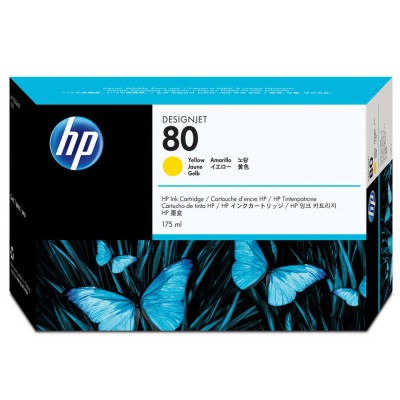 Hp C4873A (80) Orjinal 175 ml Sarı Kartuş