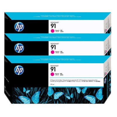 Hp C9484A (91) Orjinal 3'lü Paket 775 ml Kırmızı Kartuş Hp C9484A (91) Orjinal 3'lü Paket 775 ml Kırmızı Kartuş