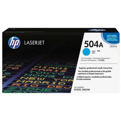 Hp CE251A (504A) Kutusuz Mavi Orjinal Toner Hp CE251A (504A) Kutusuz Mavi Orjinal Toner