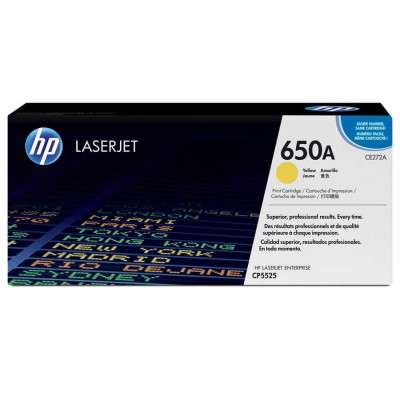 Hp CE272A (650A) Sarı Orjinal Toner Hp CE272A (650A) Sarı Orjinal Toner