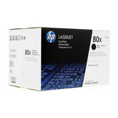 Hp CF280XF (80X) Siyah Orjinal Yüksek Kapasite 2'li Paket Toner Hp CF280XF (80X) Siyah Orjinal Yüksek Kapasite 2'li Paket Toner