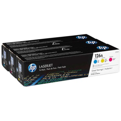 Hp CF341A (126A) Renkli Orijinal 3'lü Paket Toner