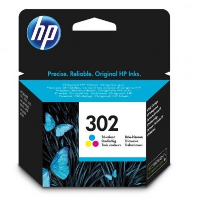 Hp F6U65AE (302) Renkli Orjinal Kartuş