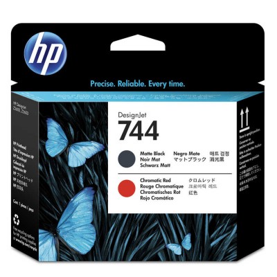 Hp F9J88A (744) Orjinal Mat Siyah ve Kromatik Kırmızı DesignJet Baskı Kafası Hp F9J88A (744) Orjinal Mat Siyah ve Kromatik Kırmızı DesignJet Baskı Kafası