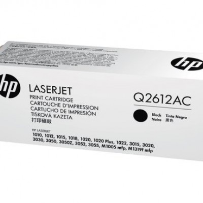 Hp Q2612AC (12A) Siyah Orjinal Toner Hp Q2612AC (12A) Siyah Orjinal Toner