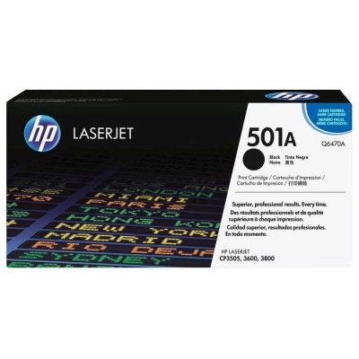 Hp Q6470A (501A) Siyah Orjinal Toner Hp Q6470A (501A) Siyah Orjinal Toner