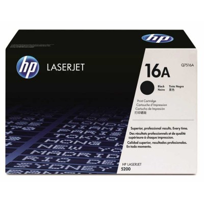 Hp Q7516A (16A) Siyah Orijinal Toner Hp Q7516A (16A) Siyah Orijinal Toner