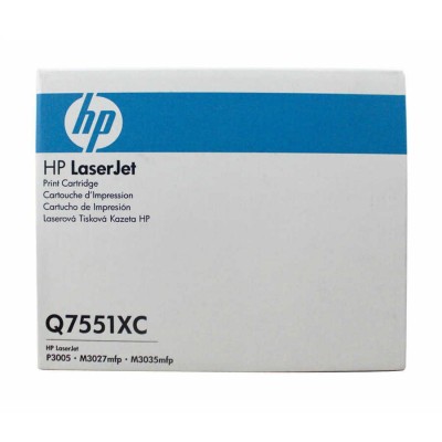 Hp Q7551XC (51X) Kutu Hasarlı Siyah Orjinal Toner Hp Q7551XC (51X) Kutu Hasarlı Siyah Orjinal Toner
