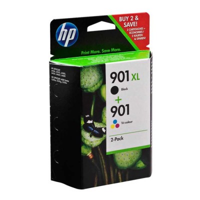 Hp SD519AE (901XL) Siyah+Renkli Orjinal 2'li Paket Yüksek Kapasite Kartuş