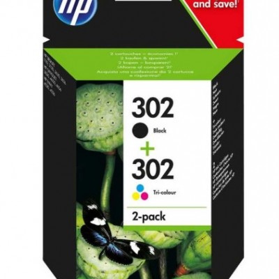 Hp X4D37AE (302) Siyah Ve Renkli Orjinal Multi Paket Kartuş Hp X4D37AE (302) Siyah Ve Renkli Orjinal Multi Paket Kartuş