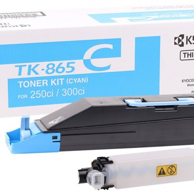 Kyocera Mita TK-865 Orjinal Mavi Toner Taskalfa