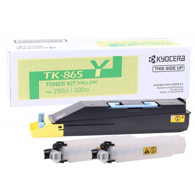 Kyocera Mita TK-865 Orjinal Sarı Toner Taskalfa