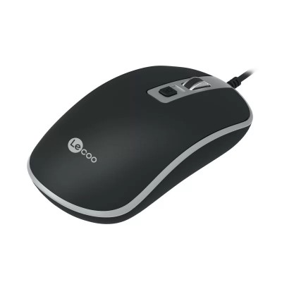 Lecoo MS104 USB Kablolu 1600DPI 4 Tuşlu Optik Mouse Siyah