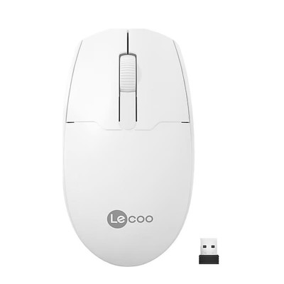 Lecoo WS204 Kablosuz 1200DPI 3 Tuşlu Optik Mouse Beyaz
