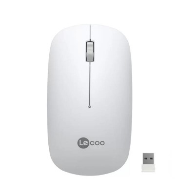 Lecoo WS214 Kablosuz 1200DPI 3 Tuşlu Optik Mouse Beyaz