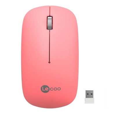 Lecoo WS214 Kablosuz 1200DPI 3 Tuşlu Optik Mouse Pembe Lecoo WS214 Kablosuz 1200DPI 3 Tuşlu Optik Mouse Pembe