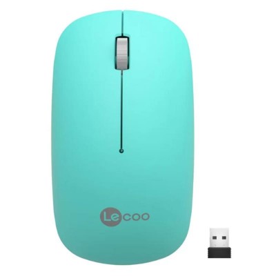 Lecoo WS214 Kablosuz 1200DPI 3 Tuşlu Optik Mouse Turkuaz