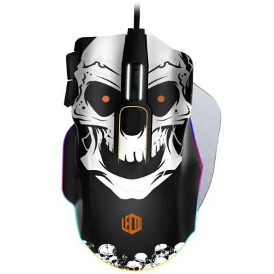 Lenovo Lecoo MG1102 Win Mac Kuru Kafa Desenli Kablolu RGB LED Aydınlatmalı 8200DPI 10 Makro Tuşlu 125 gr Gaming Mouse ve Mousepad Siyah Lenovo Lecoo MG1102 Win Mac Kuru Kafa Desenli Kablolu RGB LED Aydınlatmalı 8200DPI 10 Makro Tuşlu 125 gr Gaming Mouse ve Mousepad Siyah