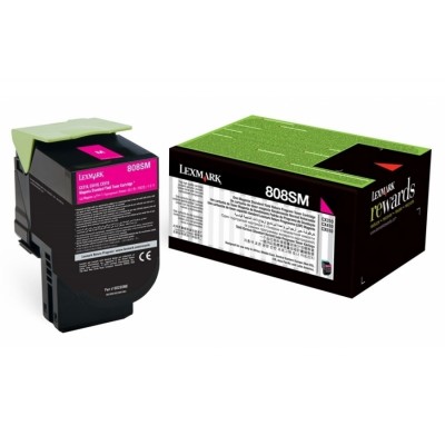 Lexmark 80C8SM0 Kırmızı Orjinal Toner 