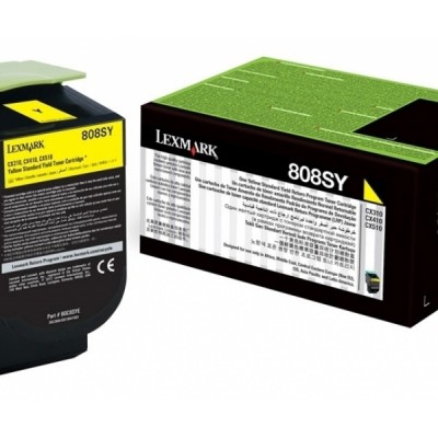 Lexmark 80C8SY0 Sarı Orjinal Toner 