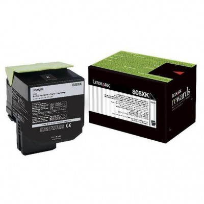 Lexmark 80C8XKE Siyah Orijinal Toner