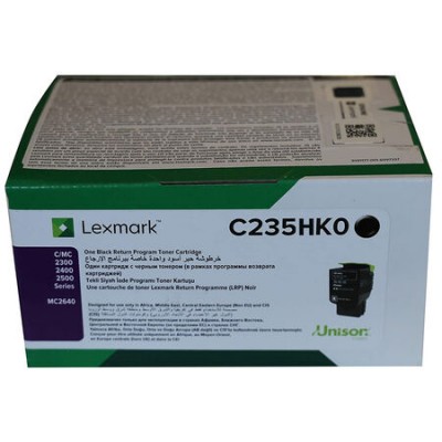 Lexmark (C2425) C235HK0 Siyah Orjinal Toner Yüksek Kapasiteli Lexmark (C2425) C235HK0 Siyah Orjinal Toner Yüksek Kapasiteli