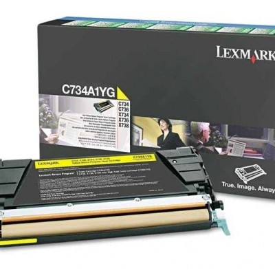 Lexmark C734A1YG Sarı Orjinal Toner