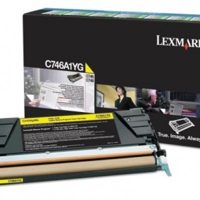 Lexmark (C746) C746A1YG Sarı Orjinal Toner Lexmark (C746) C746A1YG Sarı Orjinal Toner