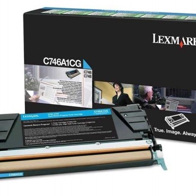Lexmark C746A1CG Mavi Orjinal Toner