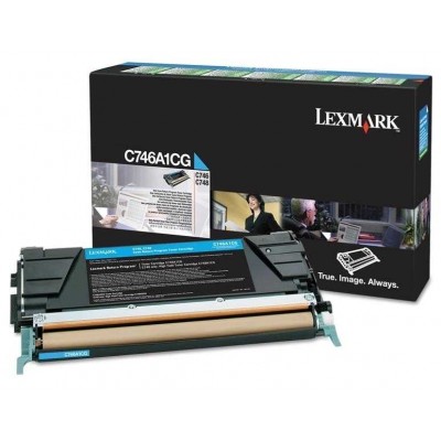 Lexmark C746A1CG Mavi Orjinal Toner