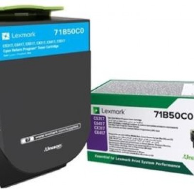 Lexmark (CS317) 71B50C0 Mavi Orjinal Toner Lexmark (CS317) 71B50C0 Mavi Orjinal Toner