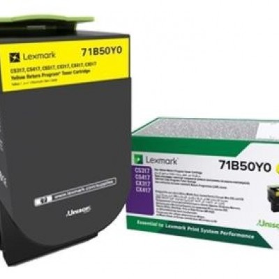 Lexmark (CS317) 71B50Y0 Sarı Orjinal Toner Lexmark (CS317) 71B50Y0 Sarı Orjinal Toner