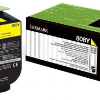 Lexmark (CX310) 80C80Y0 Sarı Orjinal Toner Lexmark (CX310) 80C80Y0 Sarı Orjinal Toner