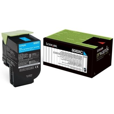 Lexmark (CX510) 80C8XC0 Mavi Orjinal Toner Extra Yüksek Kapasiteli