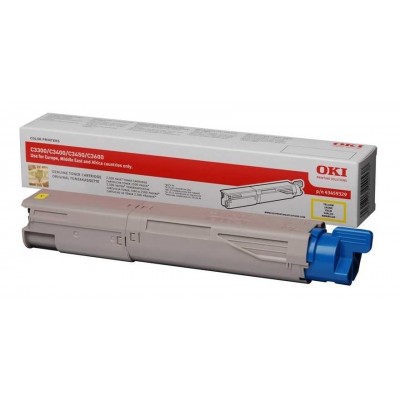 Oki C3300 (43459345) Sarı Orjinal Toner