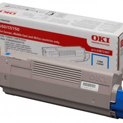 Oki C5650 (43872323) Mavi Orjinal Toner