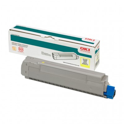 Oki C5850 (43865741) Sarı Orjinal Toner