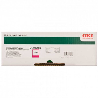 Oki C5850 (43865742) Kırmızı Orjinal Toner
