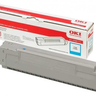 Oki C8600 - (43487723) Mavi Orjinal Toner
