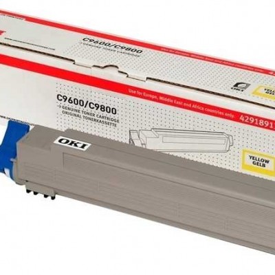 Oki C9600 - (42918961) Sarı Orjinal Toner