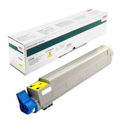 Oki C9655 - (43837133) Sarı Orjinal Toner