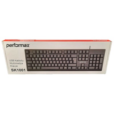 Performax SK1001 Kablolu Siyah Klavye Performax SK1001 Kablolu Siyah Klavye