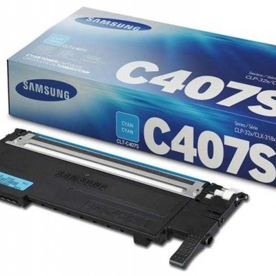 Samsung CLT-C407S Mavi Orjinal Toner