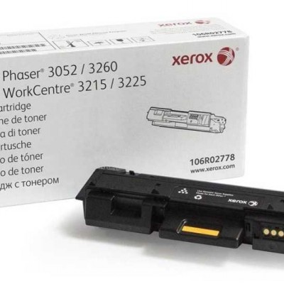 Xerox Phaser 3052-3260-WC 3215-3225 (106R02778) Siyah Orjinal Toner Xerox Phaser 3052-3260-WC 3215-3225 (106R02778) Siyah Orjinal Toner