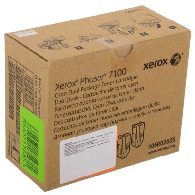 Xerox Phaser 7100 - (106R02609) Mavi Orjinal Toner 2Li Paket Xerox Phaser 7100 - (106R02609) Mavi Orjinal Toner 2Li Paket