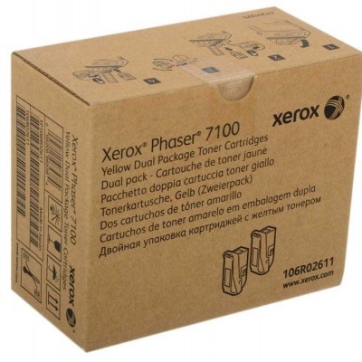 Xerox Phaser 7100 - (106R02611) Sarı Orjinal Toner 2Li Paket Xerox Phaser 7100 - (106R02611) Sarı Orjinal Toner 2Li Paket