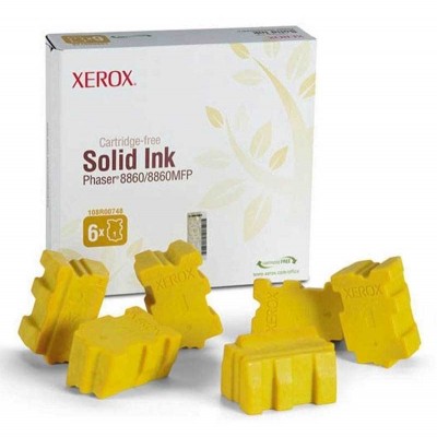 Xerox Phaser 8860 - (108R00819) Sarı Orjinal Katı Mürekkep 6Lı Xerox Phaser 8860 - (108R00819) Sarı Orjinal Katı Mürekkep 6Lı